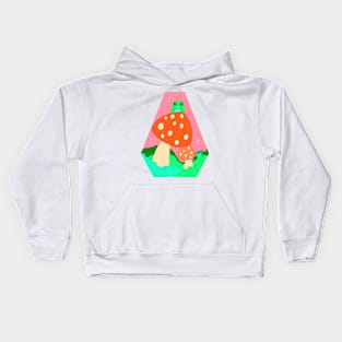 frogs and toadstool Kids Hoodie